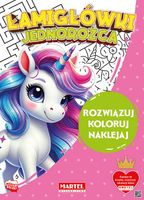 KSIĄŻECZKA ŁAMIGŁÓWKI JEDNOROŻCA Z NAKLEJKAMI MARTEL