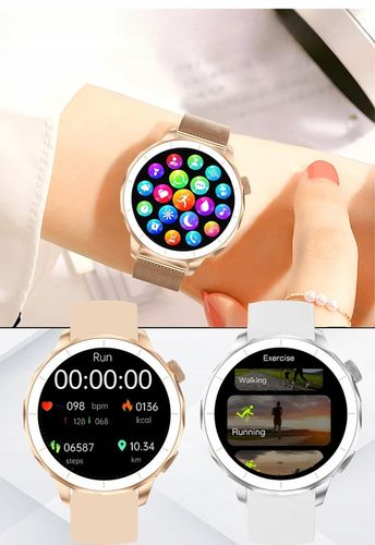 ZEGAREK DAMSKI SMARTWATCH GPS MAPY 4 GB DYKTAFON ZDJĘCIA ROZMOWY APLIKACJE na Arena.pl