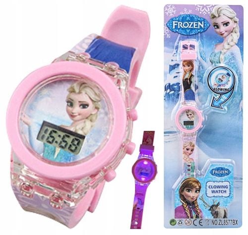 zegarek dziecięcy FROZEN kraina lodu LED dla dziewczynki dzieci ŚWIATŁO na Arena.pl