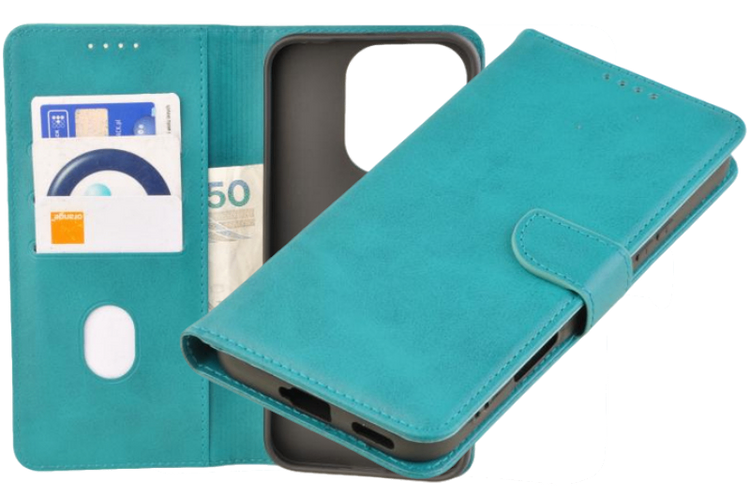Etui portfel Wallet do Honor 400 Lite zielony zdjęcie 1