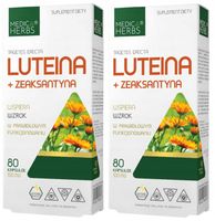 Luteina + Zeaksantyna 160kaps. Medica Herbs Oczy