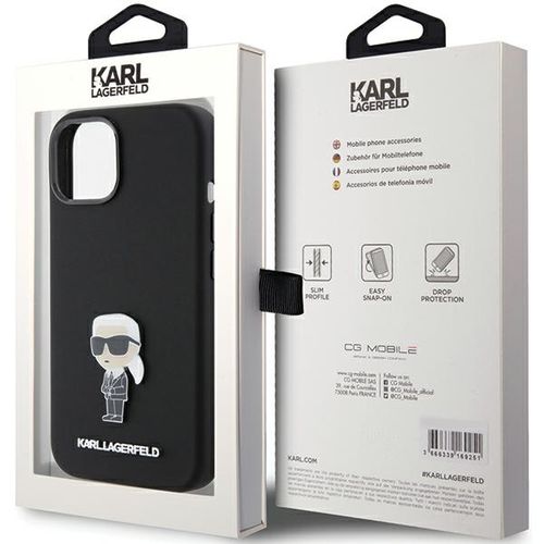Etui Karl Lagerfeld do iPhone 15, iPhone 14, iPhone 13, Czarny na Arena.pl