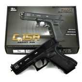Pistolet policja Metalowy replika ASG kulki glock
