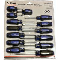 Zestaw wkrętaków płaskich i krzyżowych SilverTools 14 szt. S11593