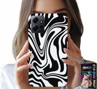ETUI DO XIAOMI NOTE 12 4G - CZARNO BIAŁA ABSTRAKCJA + SZKŁO HART