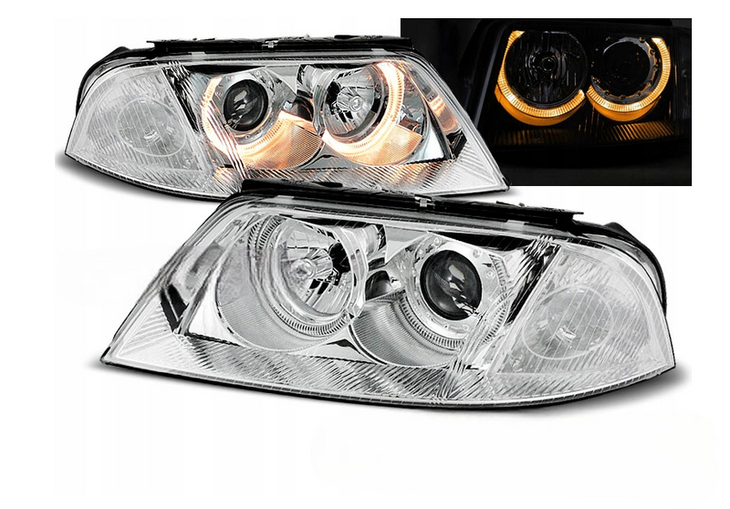 LAMPY REFLEKTORY DO VW PASSAT B5 FL 3BG Od 2000 DO 2005 Roku RINGI SOCZEWKI zdjęcie 1