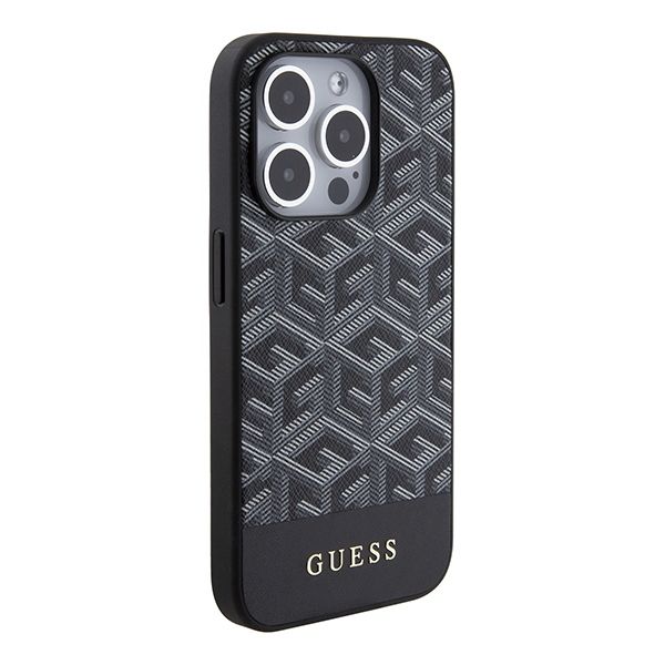 Etui Guess do iPhone 15 Pro Max, Czarny, MagSafe zdjęcie 4
