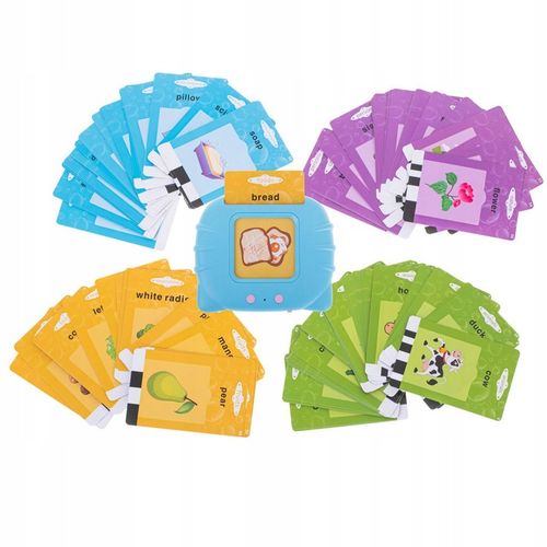 Czytnik Kart Nauka Słów Języka Angielskiego dla Dzieci 112 Kart 224 Słówek na Arena.pl