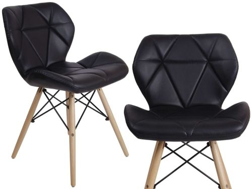 Krzesło tapicerowane MURET - czarny na Arena.pl