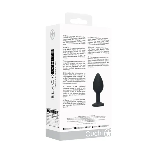 ouch! silikonowy korek ozdobny z biżuterią, anatomiczny kształt na Arena.pl