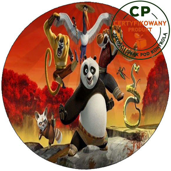 Opłatek na tort Kung fu Panda zdjęcie 1