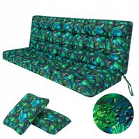 Poduszka na Huśtawkę Poducha na Ławkę Ogrodową Wodoodporna 150 cm + 2 Jaśki