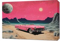 Obraz 70x50cm Kabriolet W Kosmosie