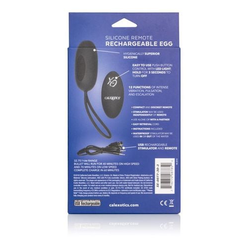 Remote Rechargeable Egg Black na Arena.pl
