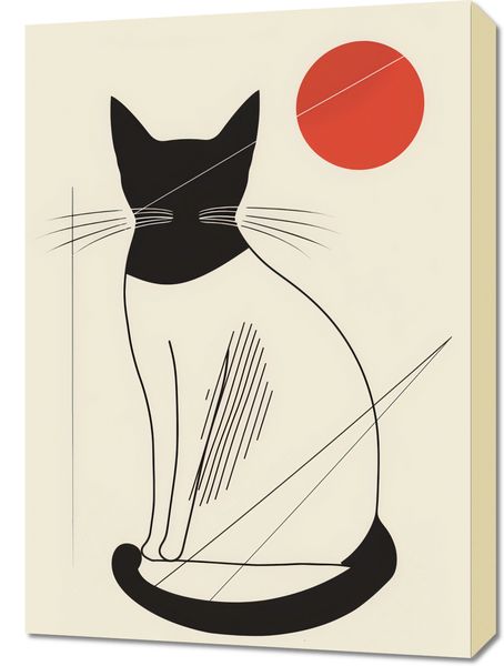 Obraz 50x70cm Czerwony Krąg zdjęcie 1