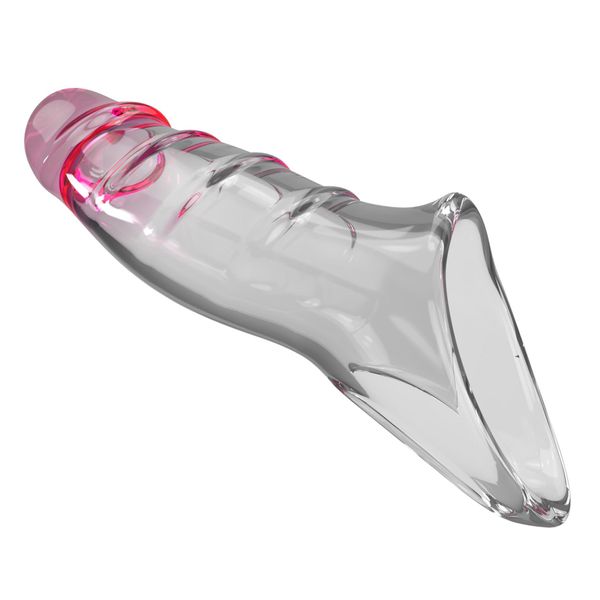 Pretty Love Penis Sleeve – Damell Clear Pink zdjęcie 7