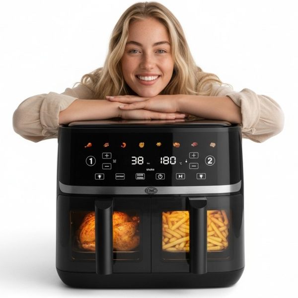 Frytkownica beztłuszczowa 10L DWUKOMOROWA Dual Basket XXL 1700W zdjęcie 1