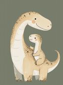 Plakat 60x80cm Wzory dla Dzieci, Chłopca Do Pokoju - Dinozaury