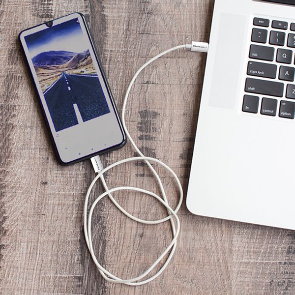 Qoltec Kabel USB 2.0 typ C USB 2.0 typ C 60W QC 3.0 PD 1.5m Biały zdjęcie 3