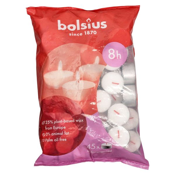 Świece Bolsius 8h 45 sztuk zdjęcie 1