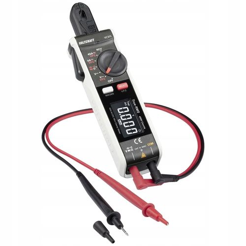 Miernik cęgowy MULTIMETR 600V CAT III True RMS LATARKA 40 A wąskie kleszcze na Arena.pl