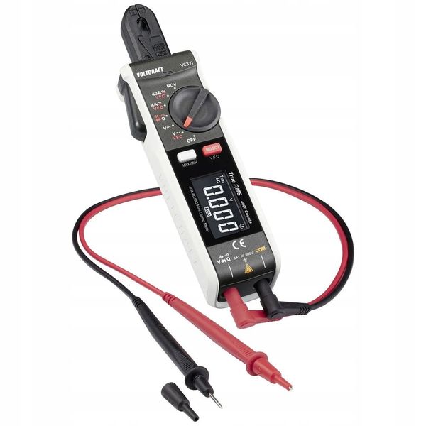 Miernik cęgowy MULTIMETR 600V CAT III True RMS LATARKA 40 A wąskie kleszcze zdjęcie 6