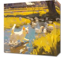 Obraz 40x40cm Słońce na Wsi