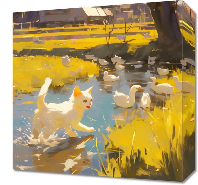 Obraz 40x40cm Słońce na Wsi zdjęcie 1