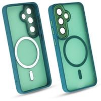 Etui do Galaxy S24 Zielony Mat MagSafe Case Plecki Pokrowiec Ochrona