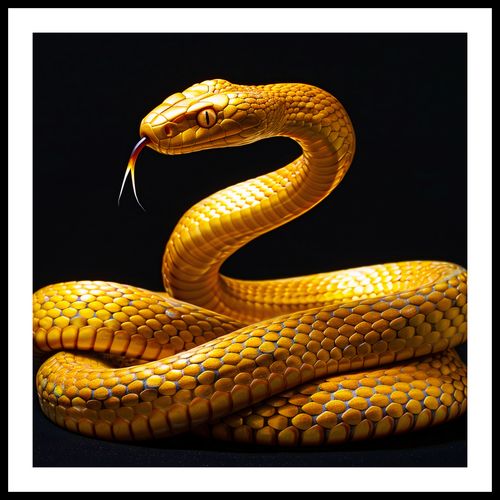 Plakat 80x80cm Złoty Wąż na Arena.pl