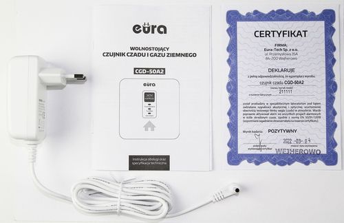 2w1 Czujnik Czadu Tlenku Węgla Gazu Ziemnego 230V na Arena.pl