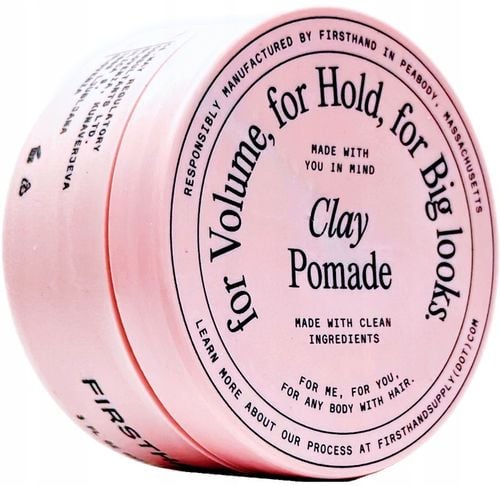 MOCNA i MATOWA Glinka Pomada do włosów Firsthand CLAY POMADE Pasta 88ml na Arena.pl