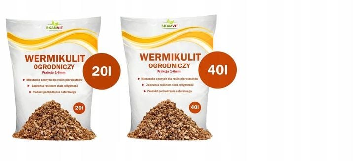 WERMIKULIT OGRODNICZY 40L PODŁOŻE DO ROŚLIN NAWÓZ zdjęcie 3