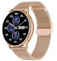 SMARTWATCH ZEGAREK MENU PL ACTIVE POWIADOMIENIA KROKI SPORT ZŁOTY
