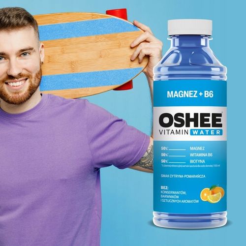 12x OSHEE Vitamin Water magnez + B6 555 ml na Arena.pl