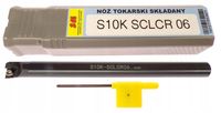 NÓŻ TOKARSKI WYTACZAK 10mm FI 10 S10K SCLCR 06 NA PŁYTKI CCMT 0602