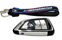 BMW etui M-POWER MOCNE etui na pilot + BRELOK do klucza BMW M-PERFORMANCE