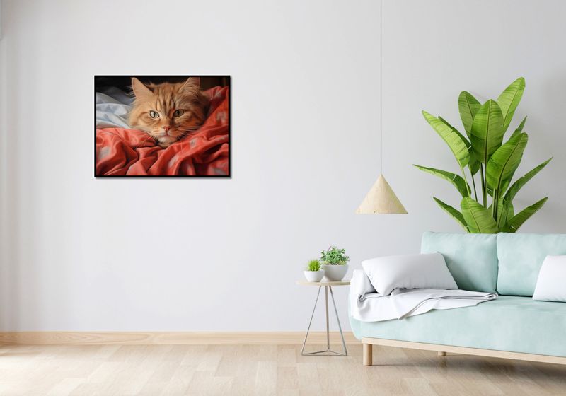 Plakat 80x60cm Mruczący Spokój zdjęcie 4