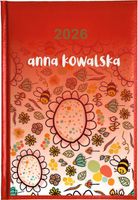 KALENDARZ A5 2026 TYGODNNIOWY KSIĄŻKOWY nadruk UV z NAZWISKIEM prezent