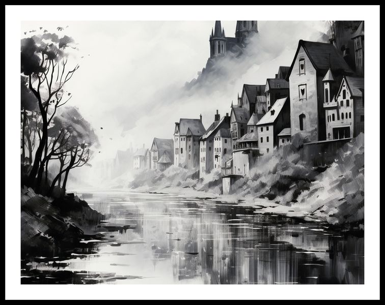 Plakat 65x50cm Mglisty Refleks zdjęcie 3