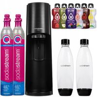 SATURATOR SODASTREAM TERRA BLACK 2 BUTELKI + 2 NABOJE CYLINDRY + DODATKI