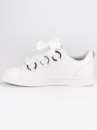 BIAŁE SZNUROWANE TRAMPKI Rozmiar - 38 na Arena.pl