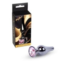 Mylove Toys - Jewellery Dark Silver Butt Plug- Rose