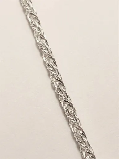 ŁAŃCUSZEK SREBRNY LISI OGON KRĘCONY 50 CM 1,9 mm zdjęcie 1