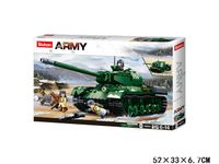 KLOCKI SLUBAN WWII Czołg radziecki T34 duży 845 elem kompatyb. z LEGO
