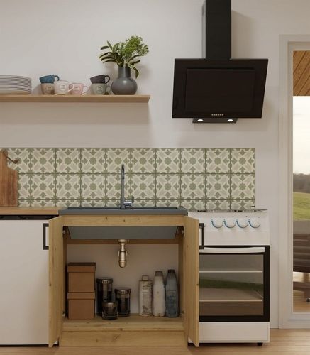 SZAFKA KUCHENNA DOLNA POD ZLEWOZMYWAK KATIA 80 CM DĄB ARTISAN na Arena.pl