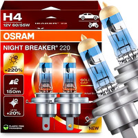 ŻARÓWKI OSRAM NIGHT BREAKER 220% H4 MOCNE BIAŁE ŚWIATŁO 60/55W KOMPLET 2SZT