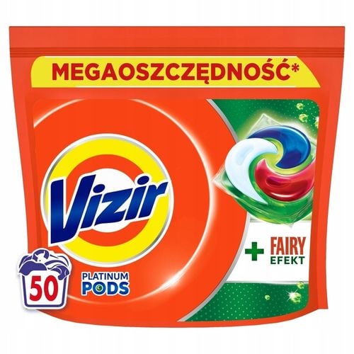 Vizir + Fairy Effect Pods Kapsułki do prania białych tkanin, 50 prań na Arena.pl