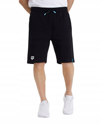 Spodnie dresowe krótkie szorty bermudy bawełniane Arena Unisex Czarny R.L na Arena.pl