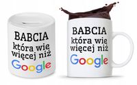 Zestaw Dla Babci Dzień Babci Kubek + Skarbonka Z Nadrukiem Ze Zdjęciem